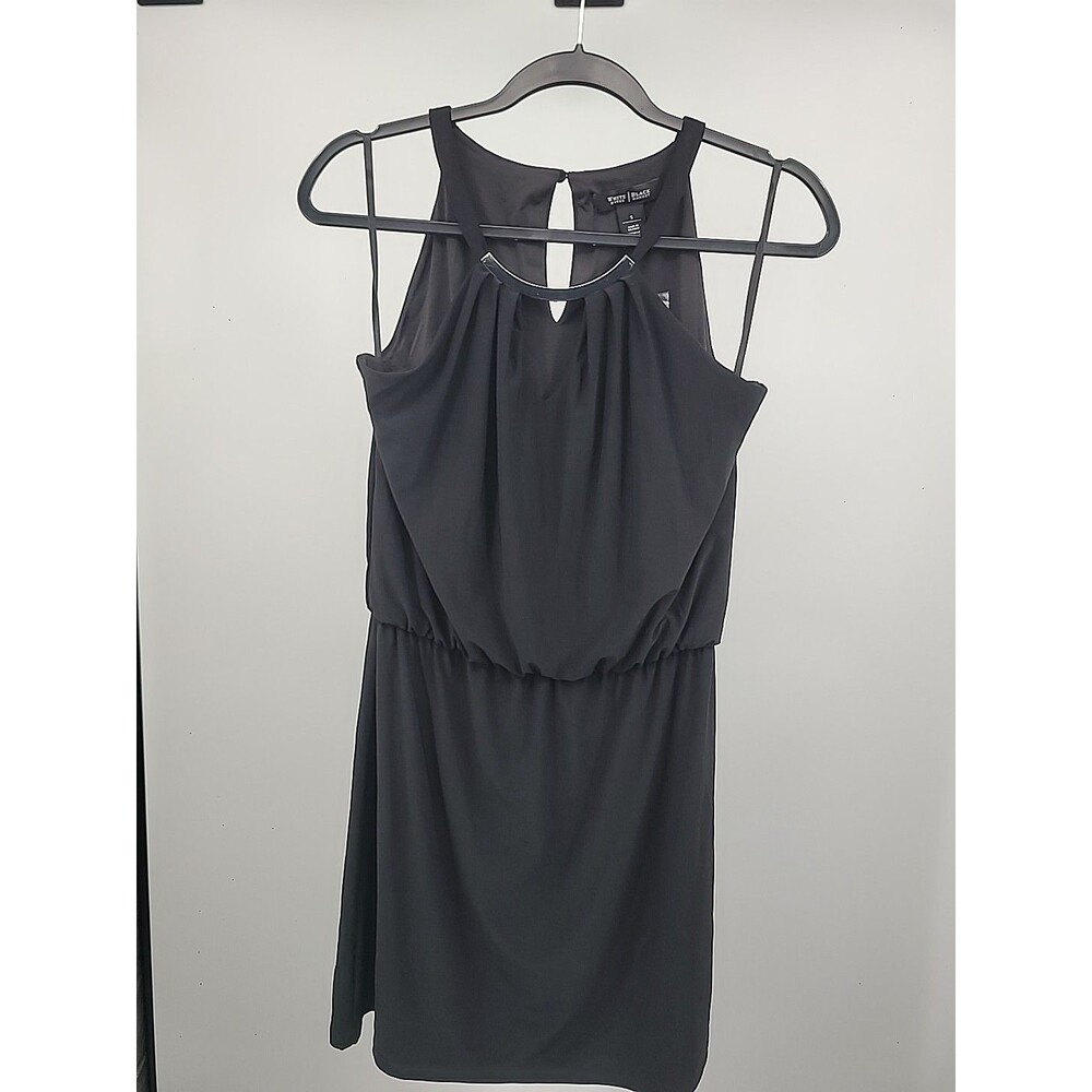 New WHBM Little Black Dress Sz S Event Evening Party Wedding Glam Feminine Glam